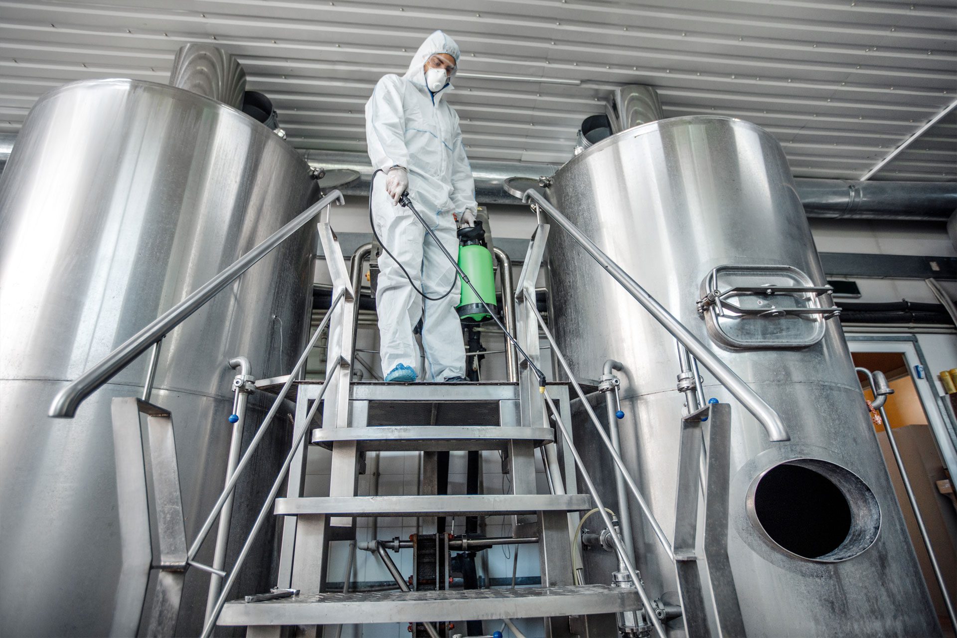 cleaning factory disinfecting